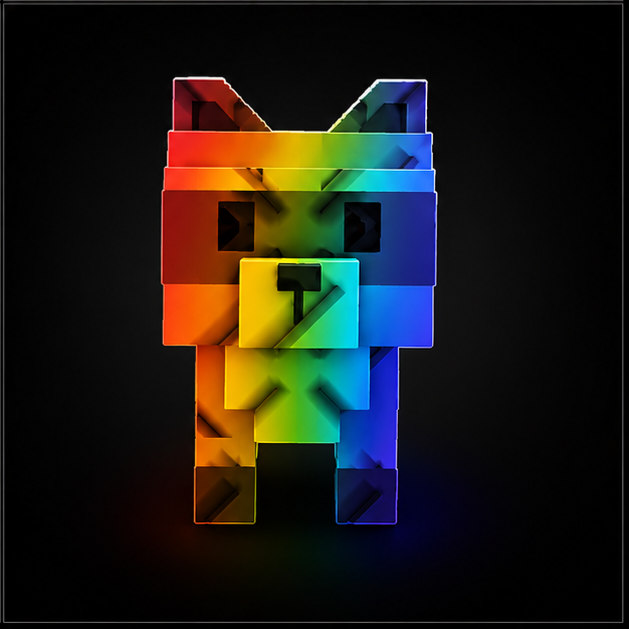 Rainbow Raccoon
