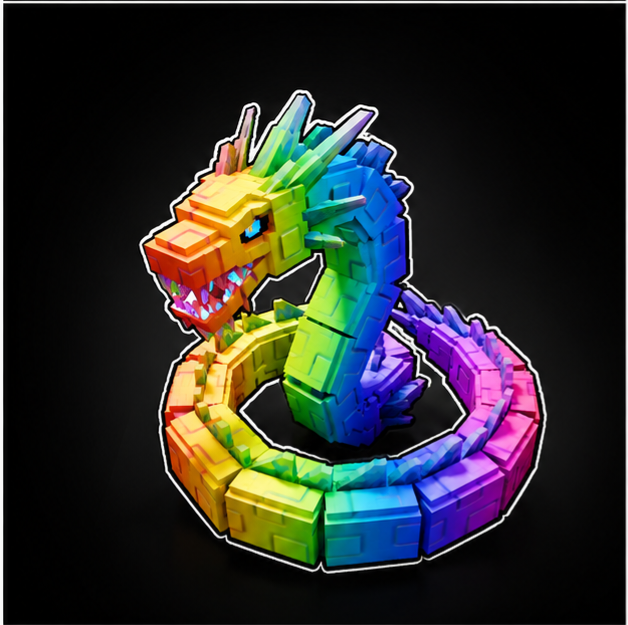 Rainbow Ice Serpent