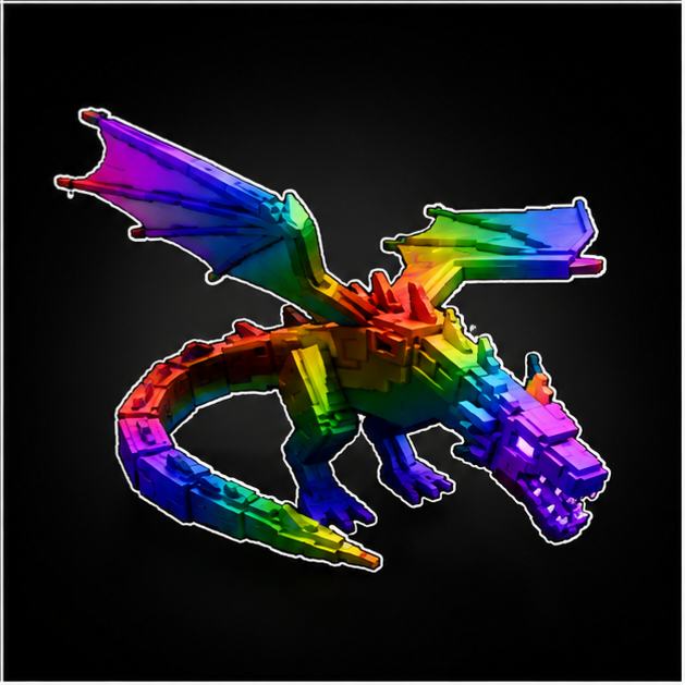 Rainbow Black Dragon